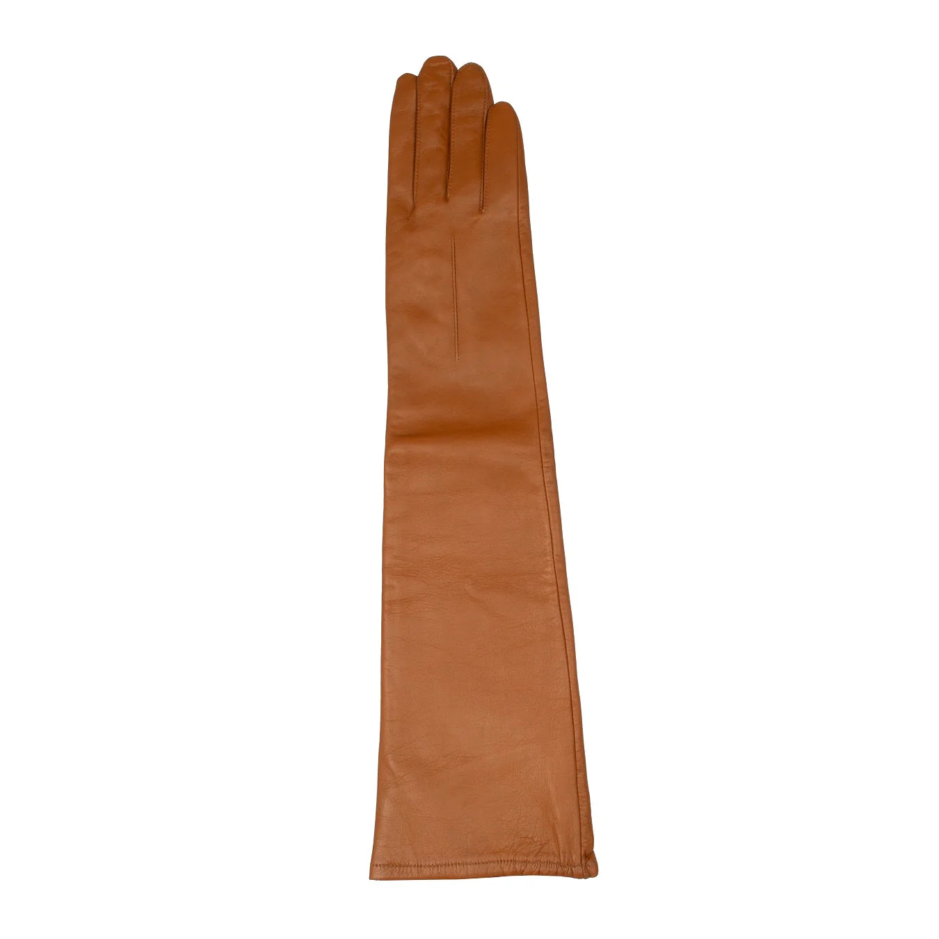 Women's Single-Point Long Above-Elbow Lined Leather Gloves - Image 93