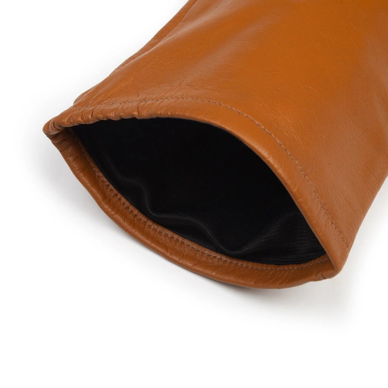 Women's Single-Point Long Above-Elbow Lined Leather Gloves - Image 98