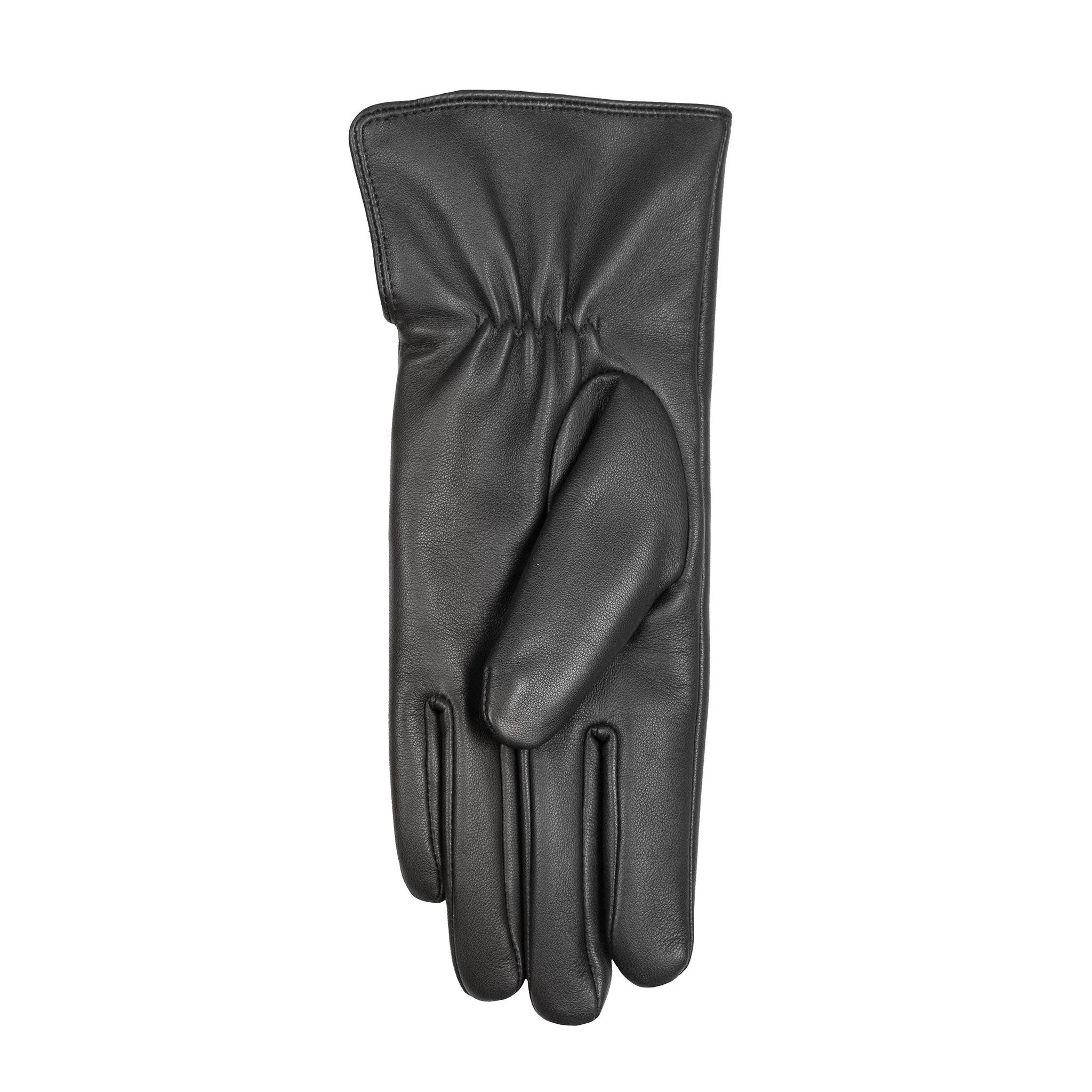 Women's Touchscreen Water-Resistant Faux Fur-Lined Leather Gloves with Buttons - Image 30