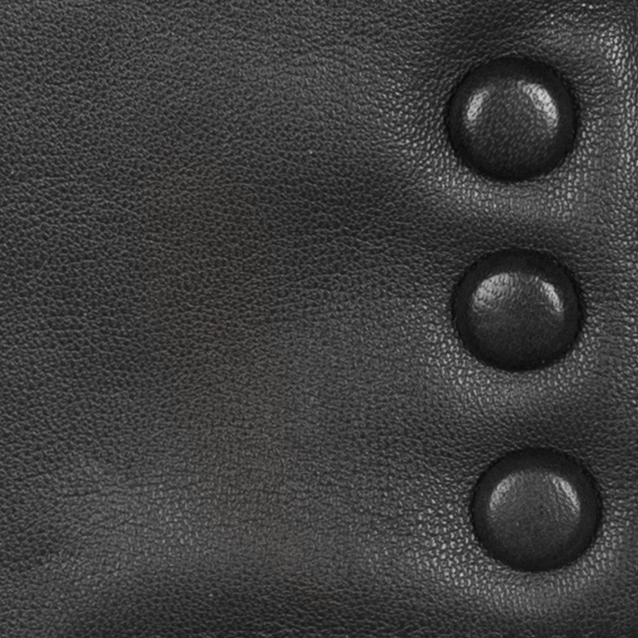 Women's Touchscreen Water-Resistant Faux Fur-Lined Leather Gloves with Buttons - Image 33
