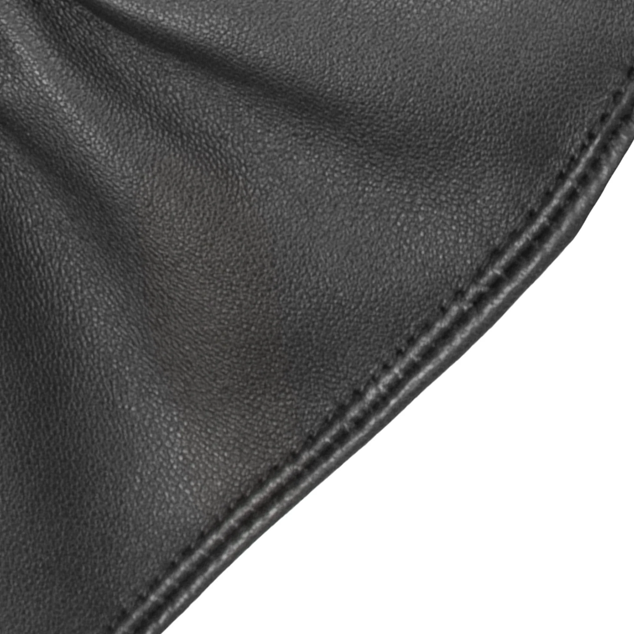 Women's Touchscreen Water-Resistant Faux Fur-Lined Leather Gloves with Buttons - Image 35