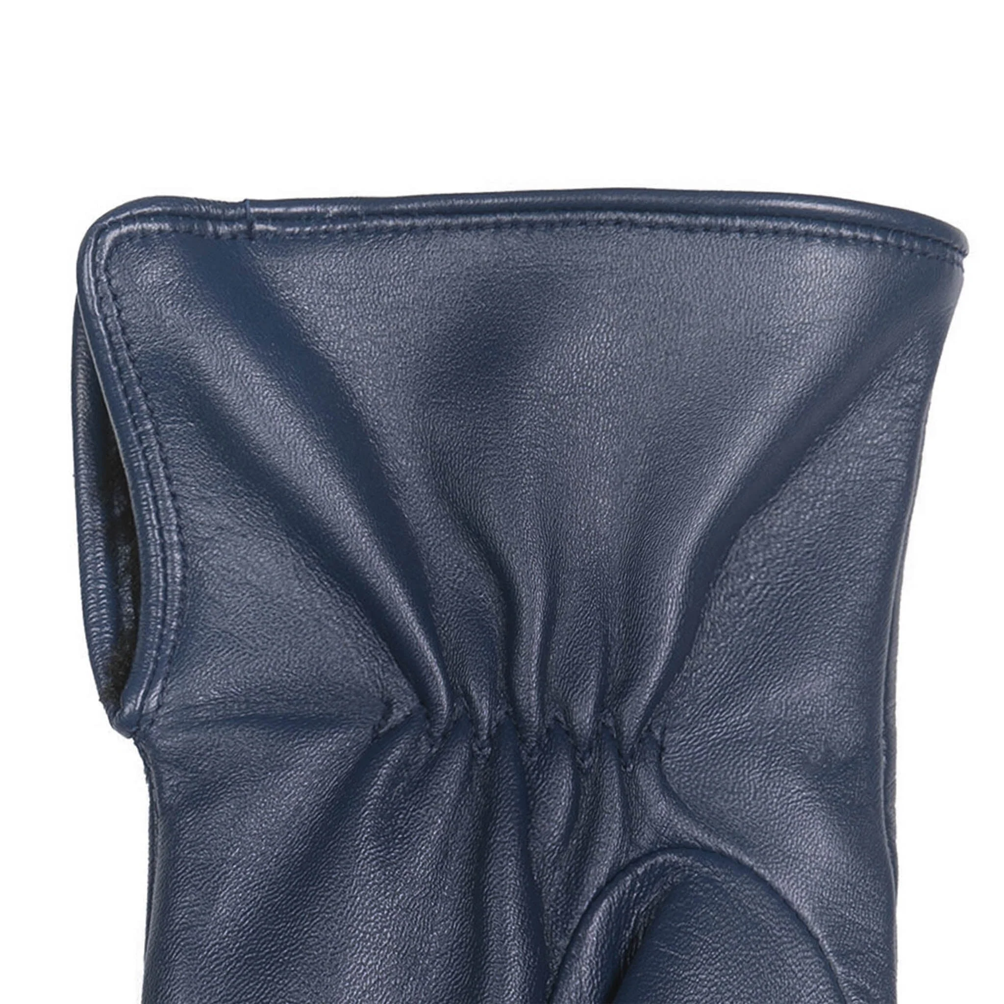 Women's Touchscreen Water-Resistant Faux Fur-Lined Leather Gloves with Buttons - Image 56