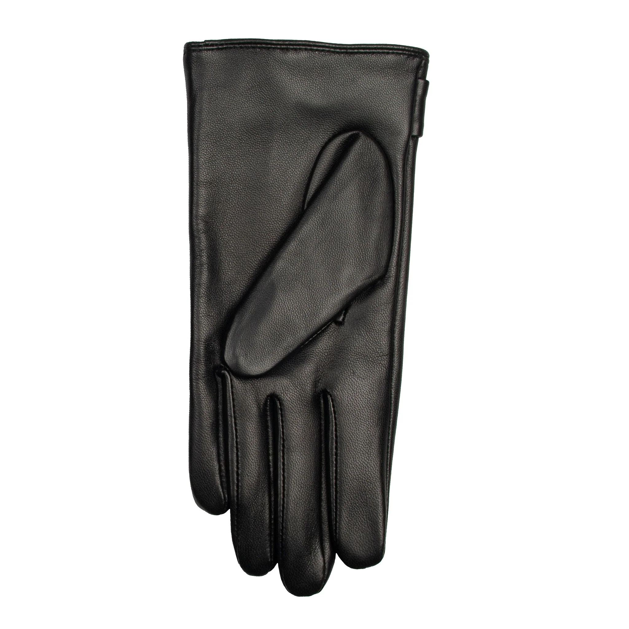Women's Touchscreen Water-Resistant Lined Leather Gloves with Bow - Image 19
