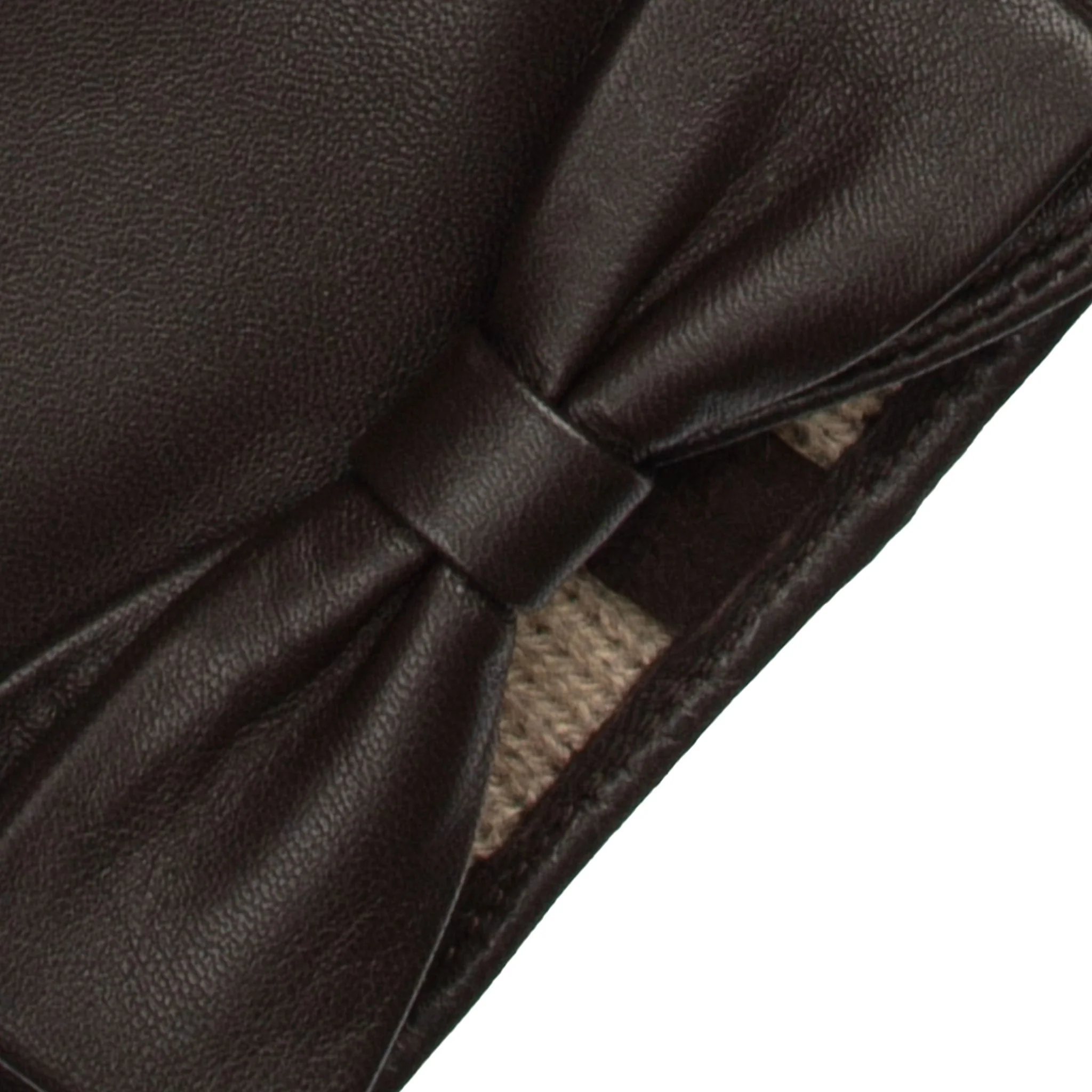 Women's Touchscreen Water-Resistant Lined Leather Gloves with Bow - Image 36
