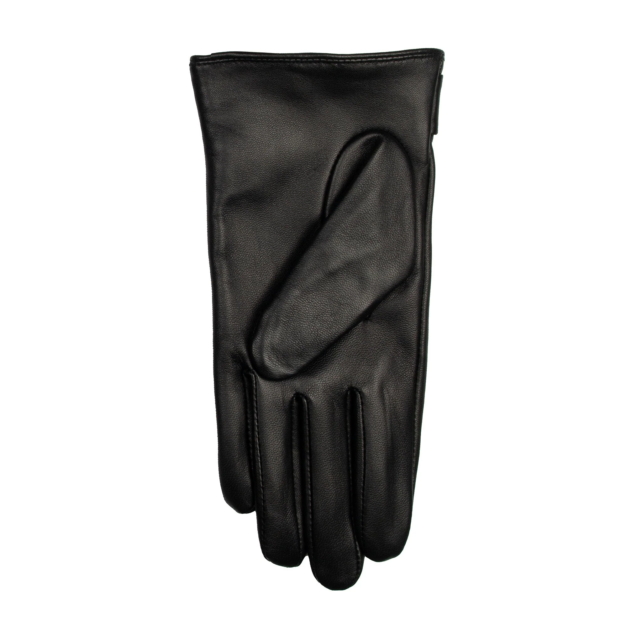 Women's Touchscreen Water-Resistant Lined Leather Gloves with Bow - Image 7