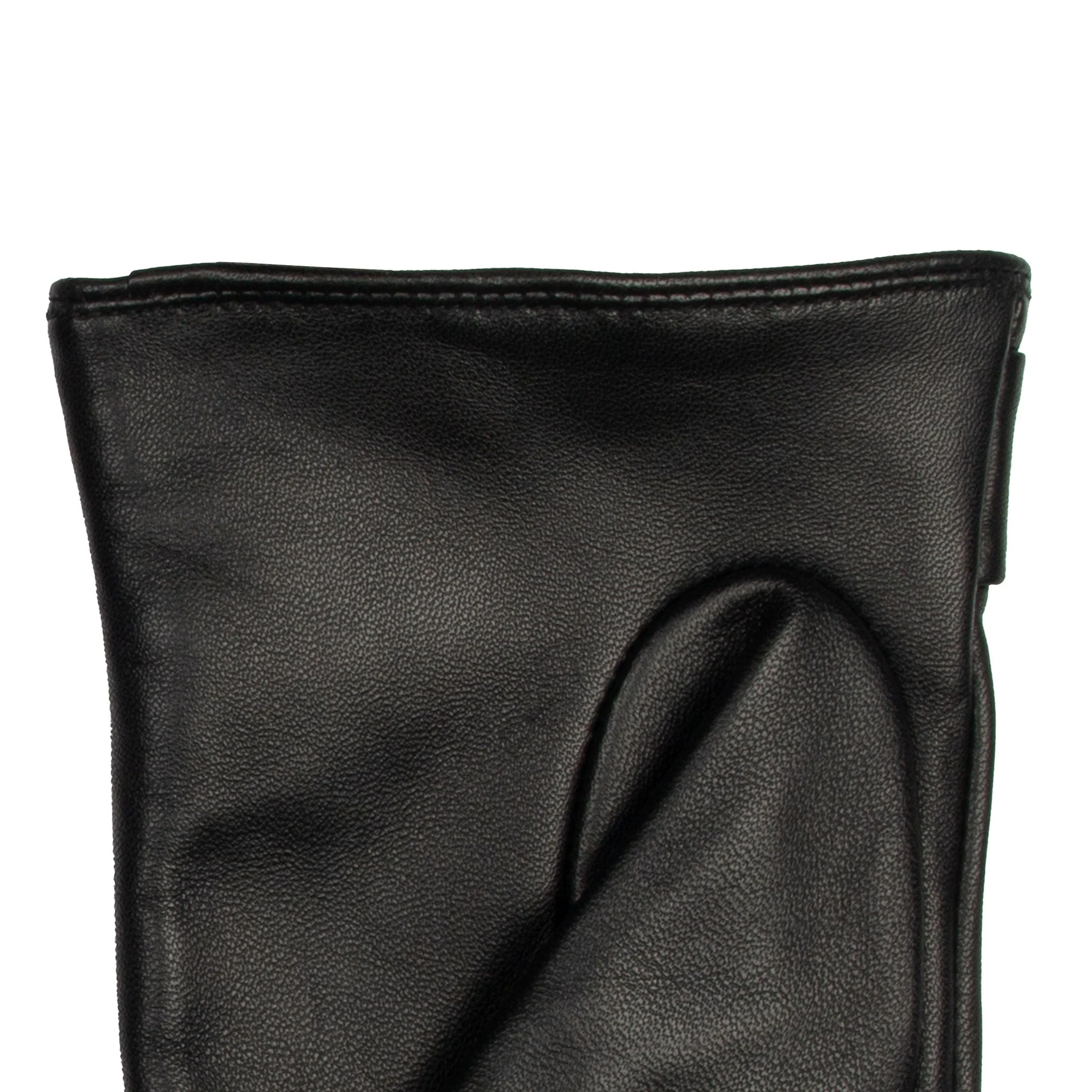 Women's Touchscreen Water-Resistant Lined Leather Gloves with Bow - Image 8
