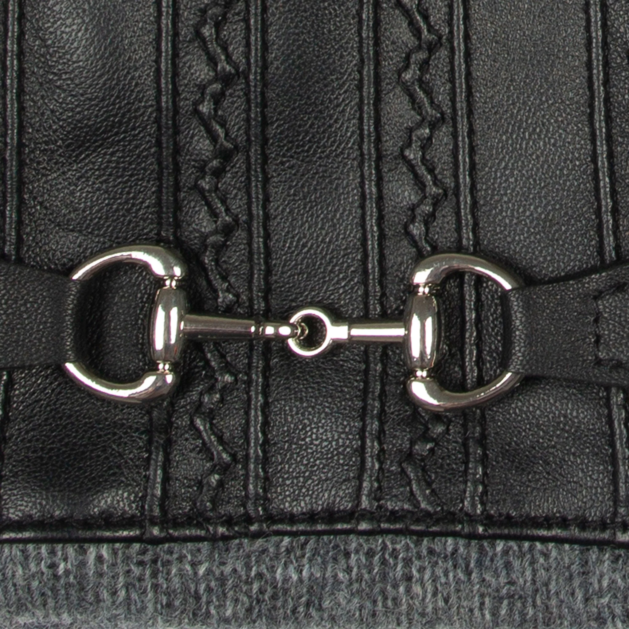 Women's Touchscreen Water-Resistant Wool Blend-Lined Leather Gloves with Snaffle and Stitch Detail - Image 22