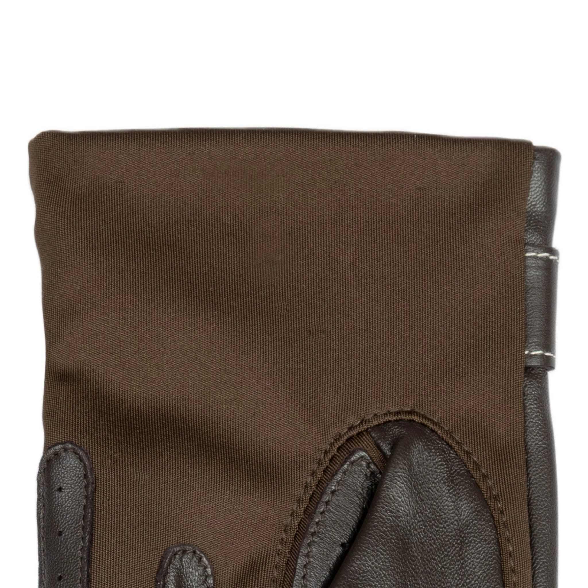 Women's Water-Resistant Faux Silk-Lined Leather and Fabric Gloves - Image 20